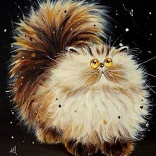 Схема вышивки «Котик»