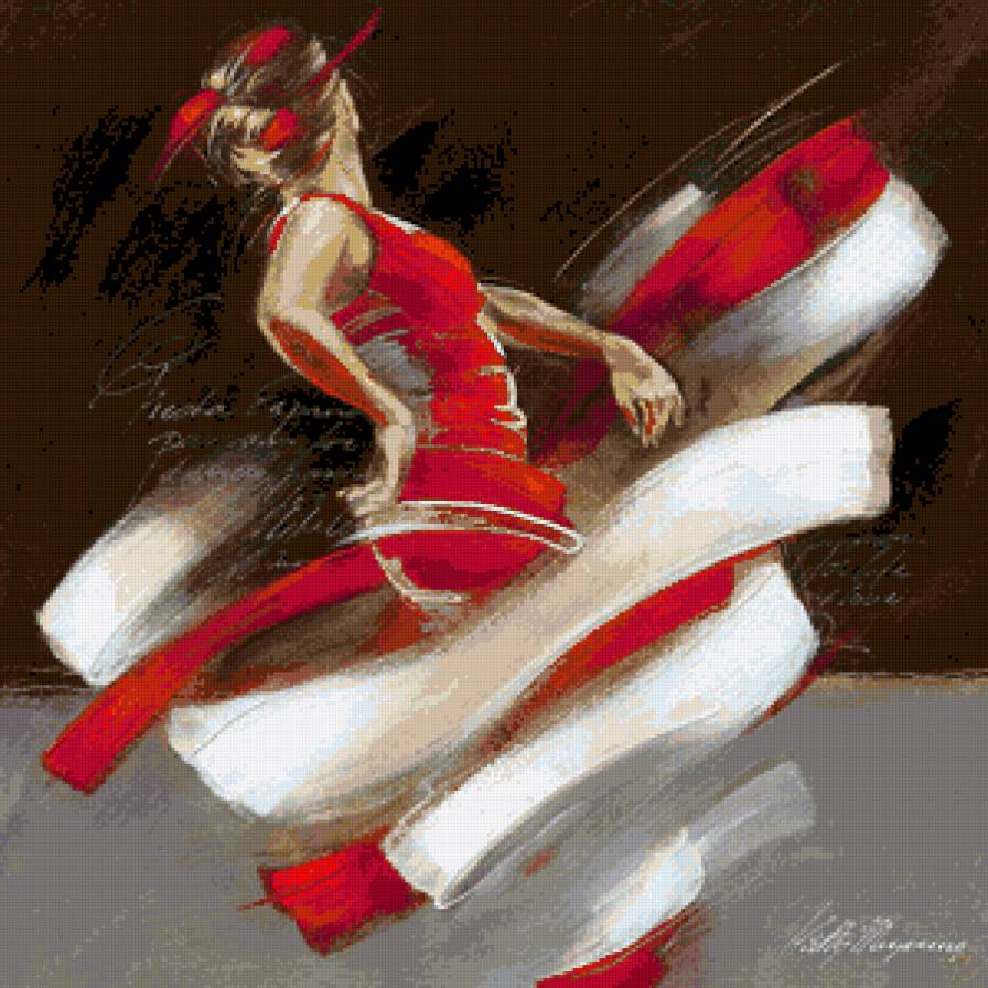 Страсть II_Kitty Meijering - девушка, люди, живопись, танец, леди - предпросмотр