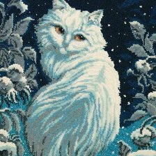 Схема вышивки «Лунная кошечка»