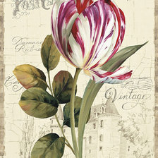 Схема вышивки «тюльпан»