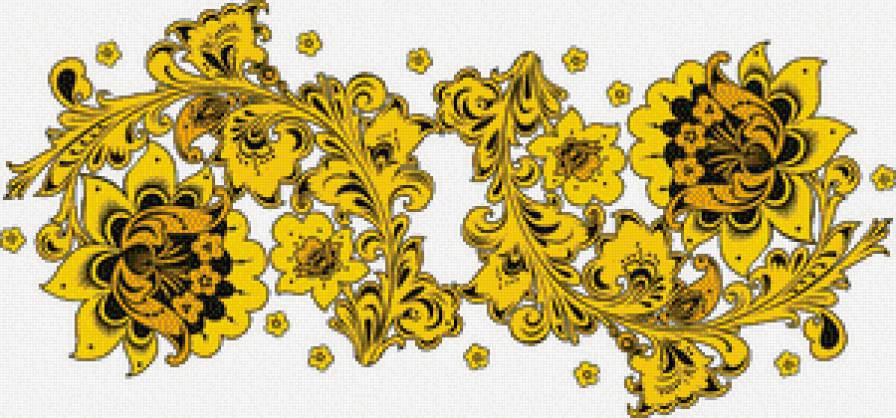 Салфетка "Хохлома" - предпросмотр