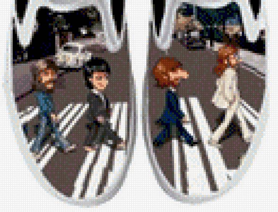 Dibujo caricatura beatles 131x100 - предпросмотр