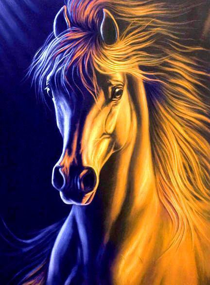 золотой конь - животное, лошадь - оригинал