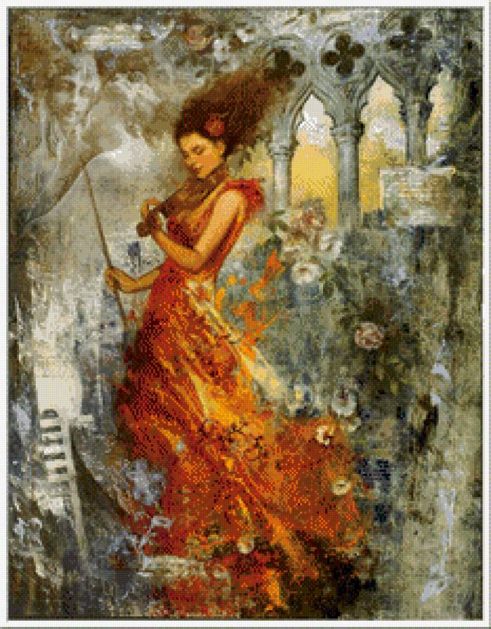 Francois Fressinier - francois fressinier, девушка, музыка, скрипка - предпросмотр