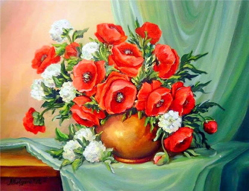 картины художницы Анка Булгари - букет - оригинал