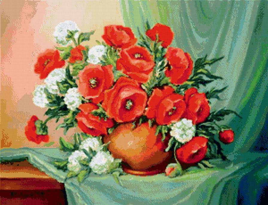 картины художницы Анка Булгари - букет - предпросмотр