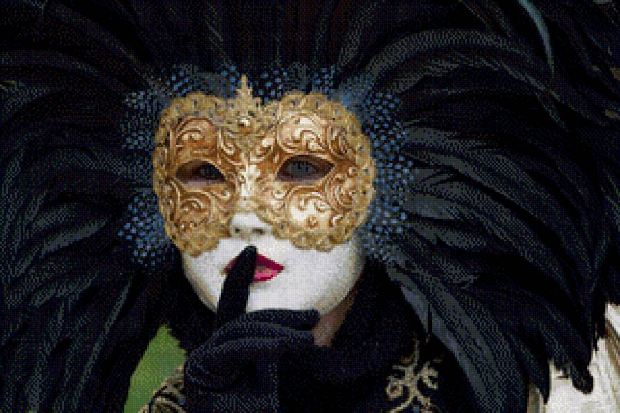 Венеция маскарад - девушка, маска, венеция, маскарад, италия, карнавал - предпросмотр
