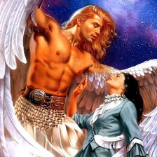 Схема вышивки «ангел»