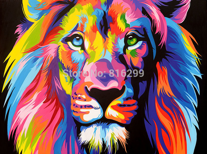 лев крестиком - оригинал