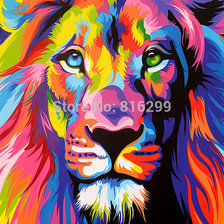 Схема вышивки «лев крестиком»