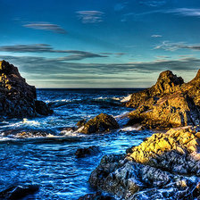 Схема вышивки «море»