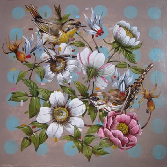 цветы и птицы - цветы и птицы - оригинал