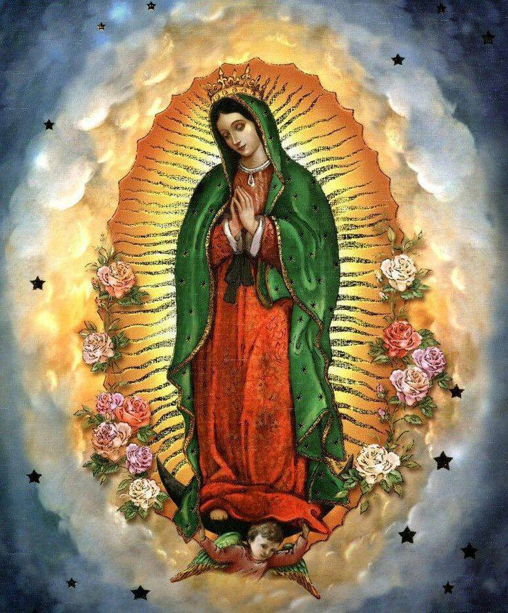 Оригинал схемы вышивки "Virgen de Guadalupe 248x300" (№ 1038162)....