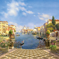 Схема вышивки «пейзаж»