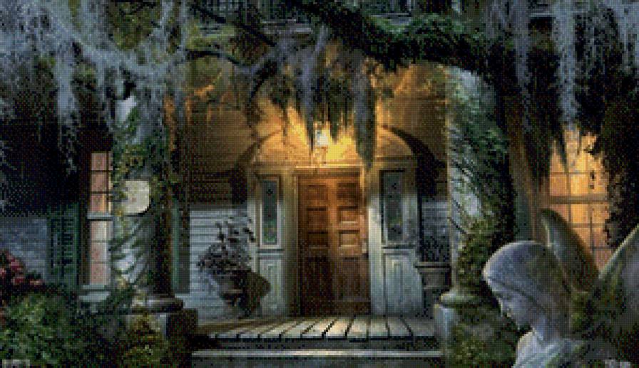 Старый дом - ночь, дом - предпросмотр