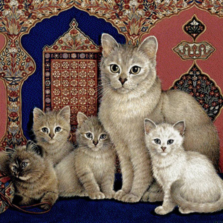 пушистая семейка - домашние любимцы - предпросмотр