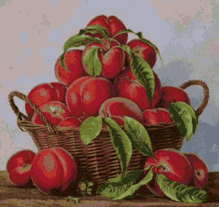 персики - кухня, натюрморт, фрукты - предпросмотр