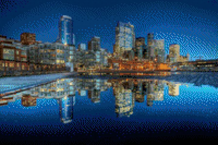 Огни Сиднея - ночной город, дома - предпросмотр