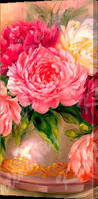 триптих 2 - цветы, триптих, пионы - оригинал