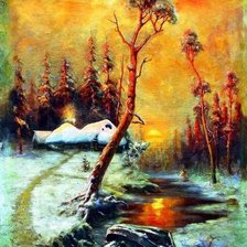 Схема вышивки «Зима»