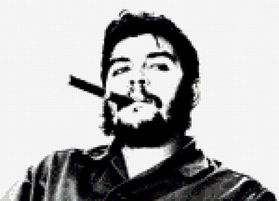 Че Гевара - черно-белый, че гевара - предпросмотр