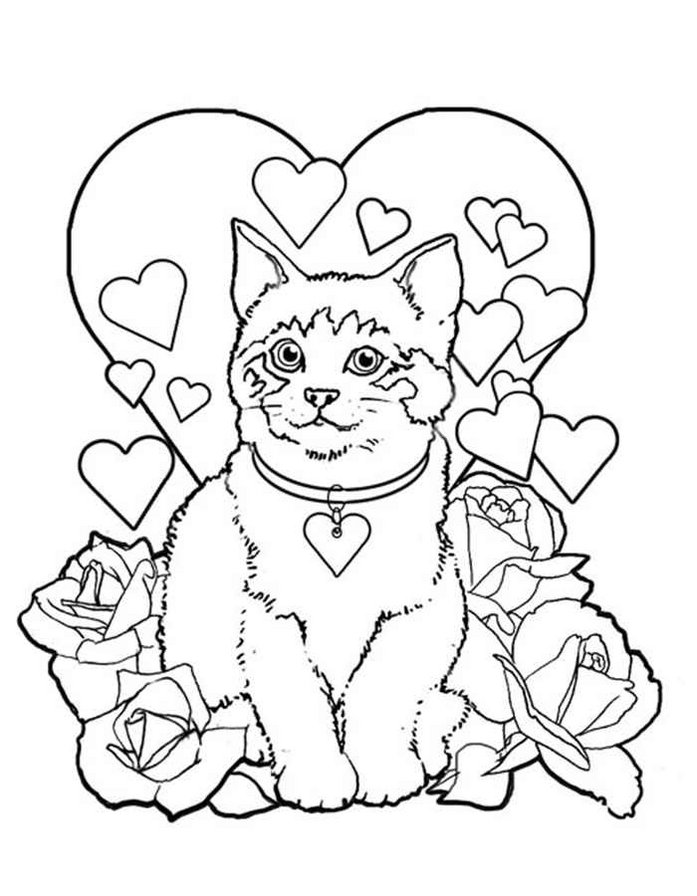 котик и сердце - оригинал