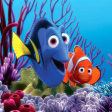 Схема вышивки «Дори и Марлин»