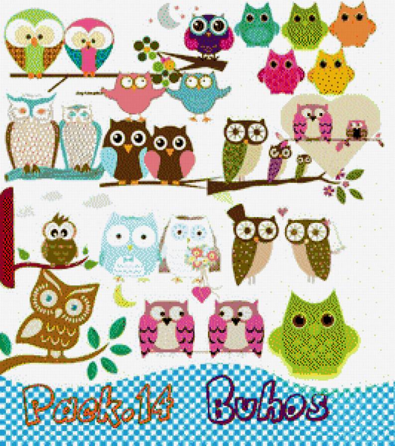 muchos buhos - предпросмотр