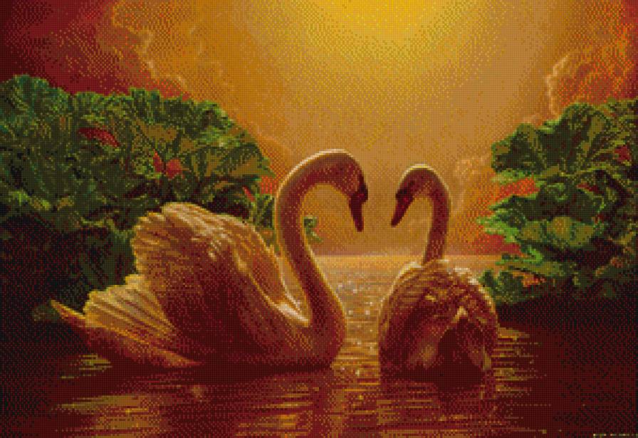 лебединая пара - предпросмотр