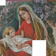 Оригинал схемы вышивки «дева Мария» (№1044478)