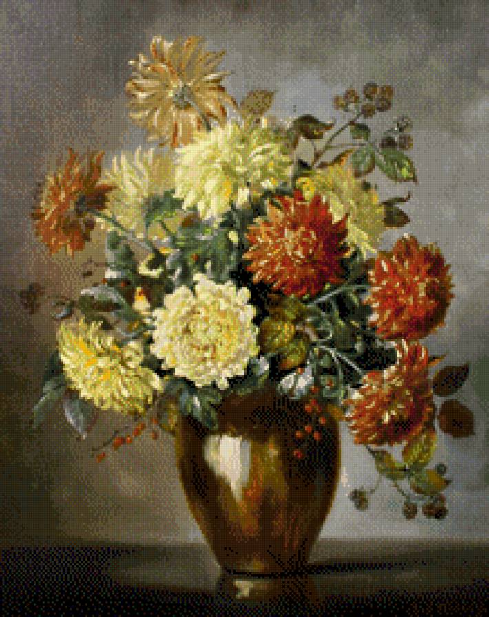 хризантемы - цветы - предпросмотр