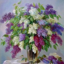 Схема вышивки «lilas»