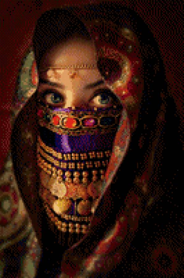 Красавица Востока - глаза, девушка восточная - предпросмотр