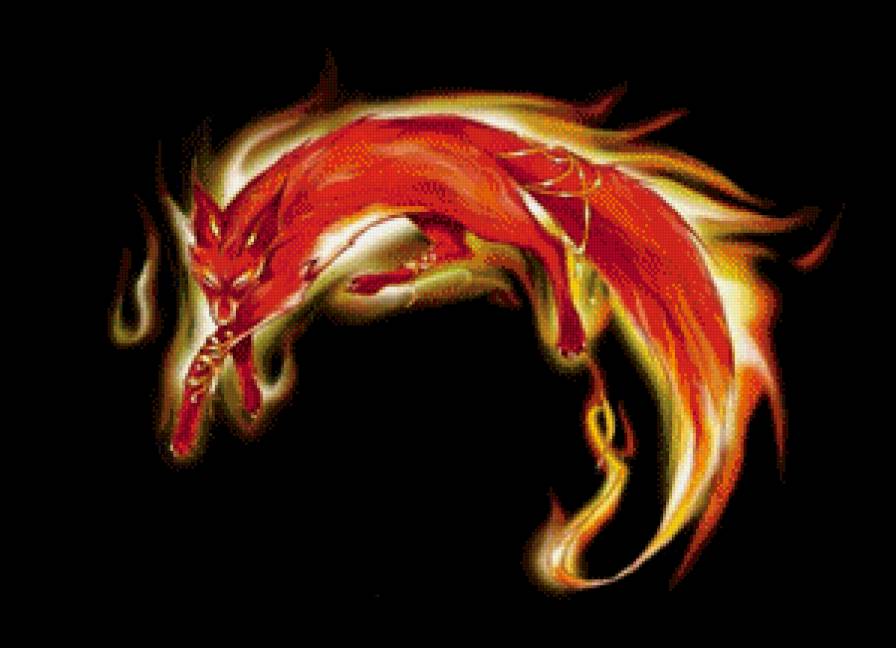 Зеркало Души - огненный волк - предпросмотр