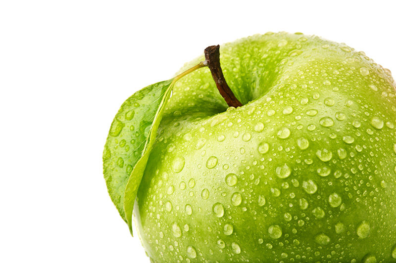 зеленое яблоко - натюрморт, яблоко, крест - оригинал