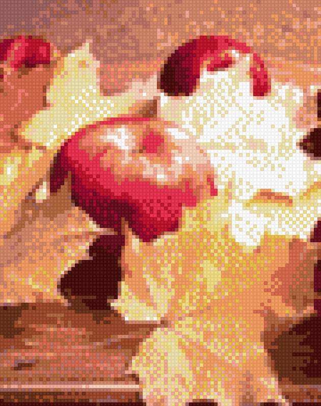 яблоки 20 цветов - крест - предпросмотр