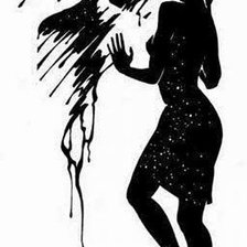 Схема вышивки «девушка и образ»