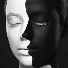 Схема вышивки «черно белое»