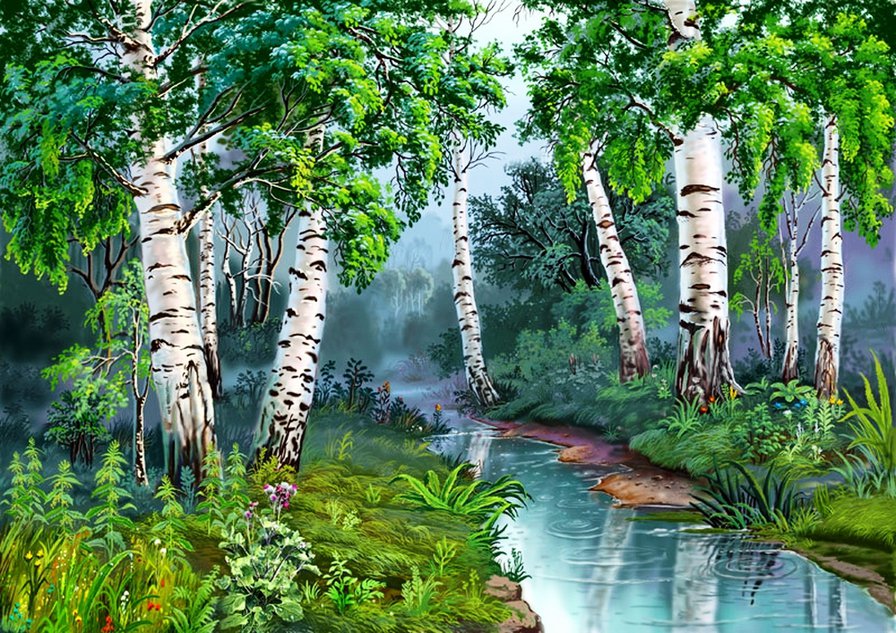 русские березы - природа - оригинал