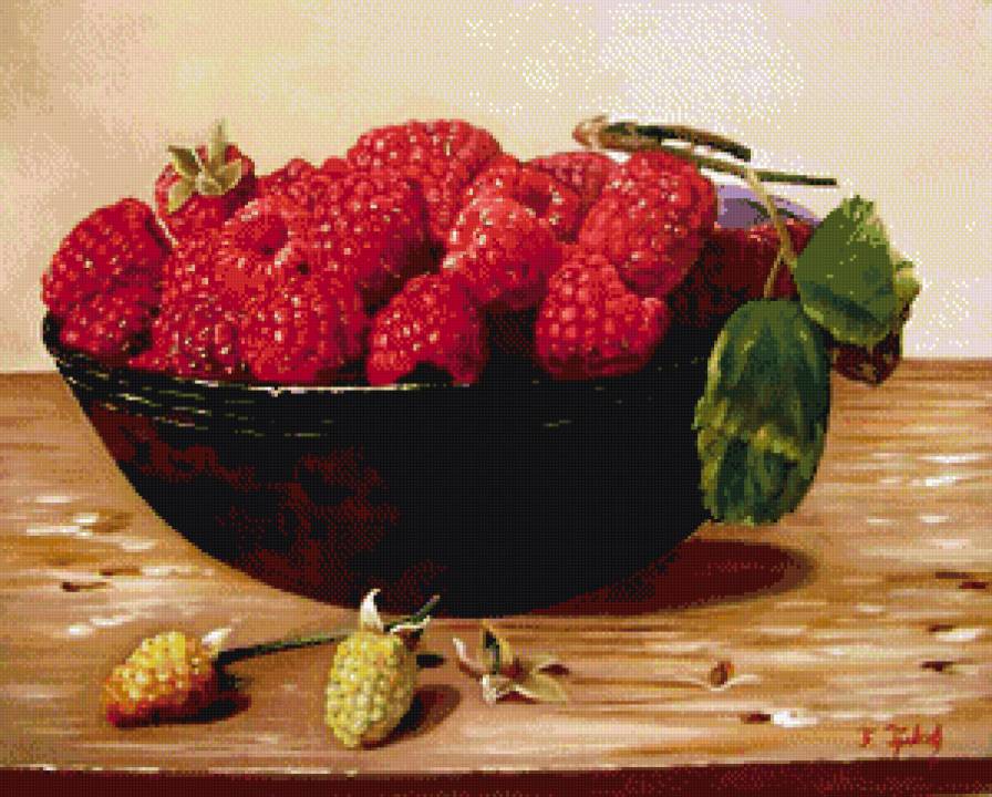 малина - натюрморт, ягоды - предпросмотр