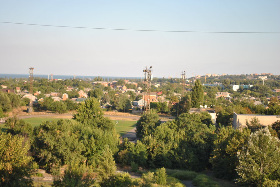 Таганрог из окна дома - пейзаж - оригинал