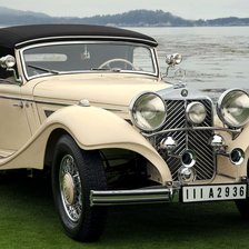 Схема вышивки «Ретро-автомобиль»