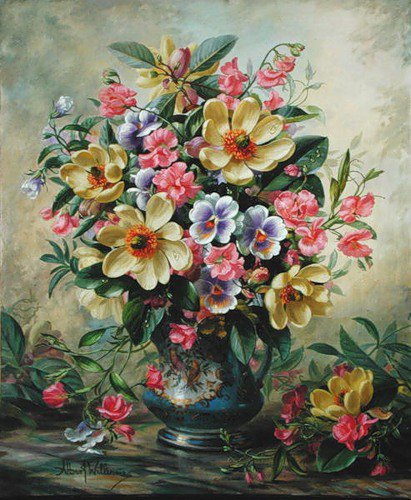 Альберт Вильямс 2 - красота, натюрморт, цветы, живопись, картина - оригинал