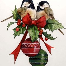 Оригинал схемы вышивки «Christmas birds» (№1049007)