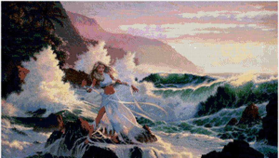 морская фея - девушка, море - предпросмотр