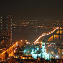 Схема вышивки «Ночной Воронеж»