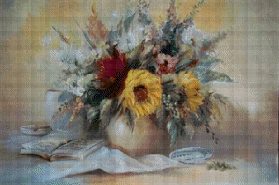 цветочные натюрморты - предпросмотр