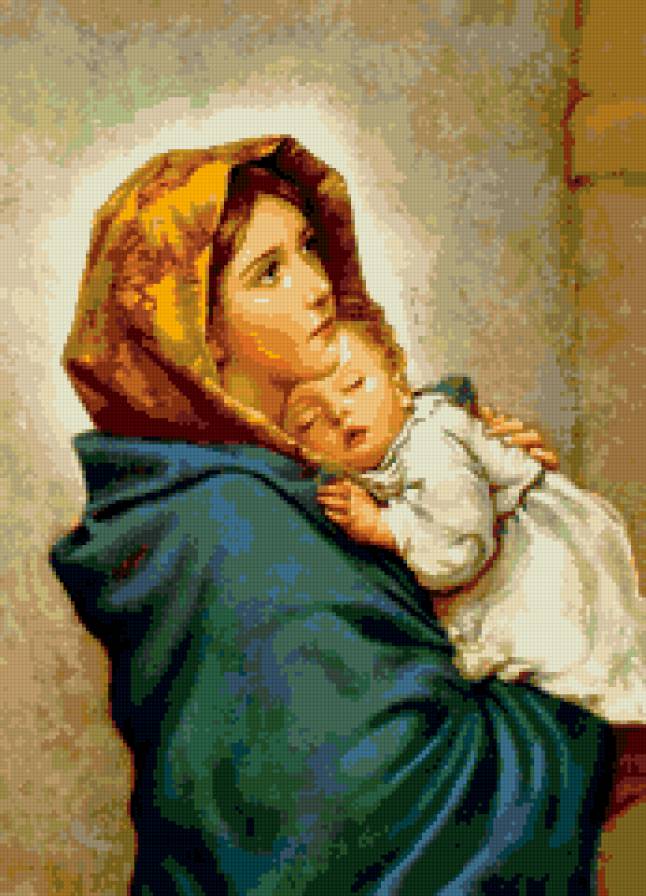 странствующая мадонна с младенцем - религия - предпросмотр