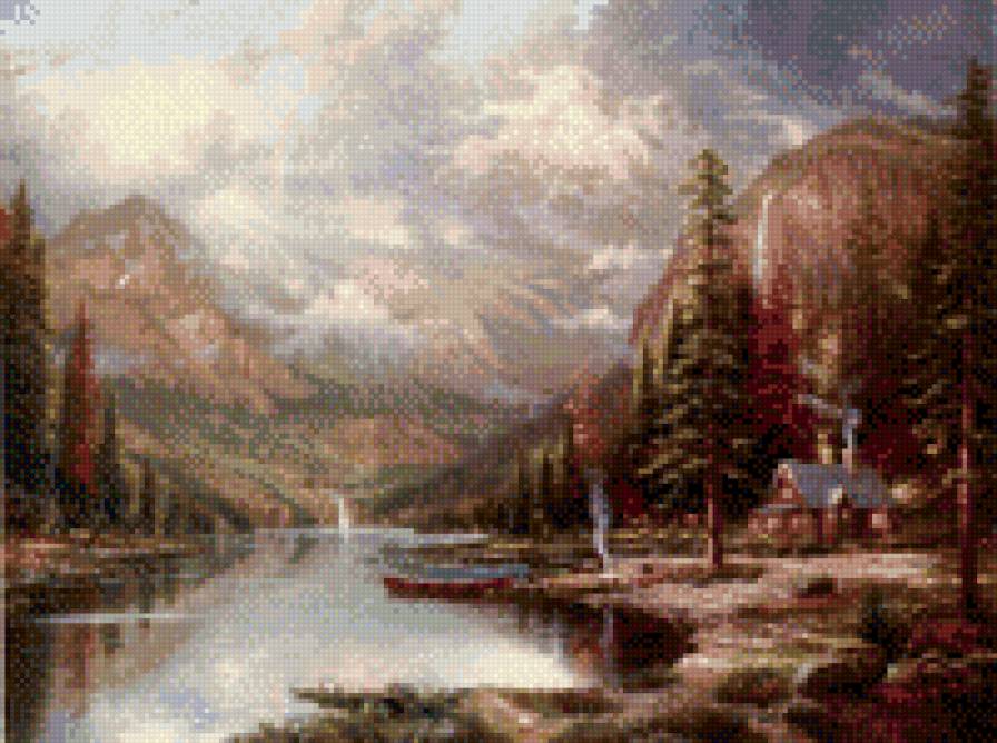 горы. деревушка - предпросмотр