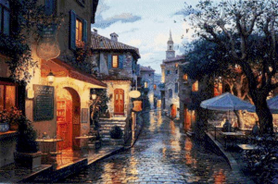 Город - городская улица, город - предпросмотр